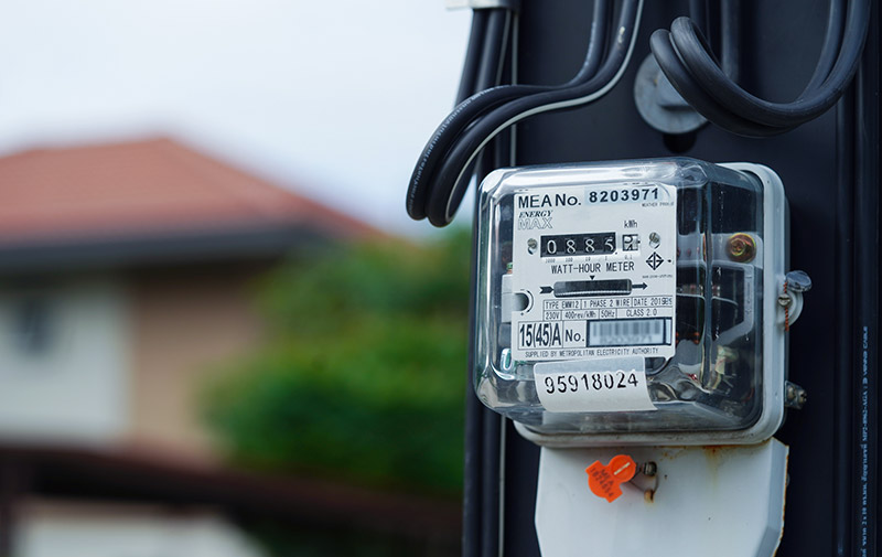 Villamos fogyasztásmérő szerelés